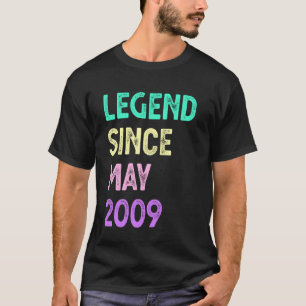 Legende sinds mei 2009 16e verjaardag Jongens Meis T-shirt