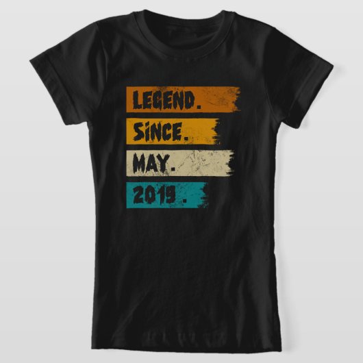 Legende sinds mei 2019 t-shirt (Laagn)