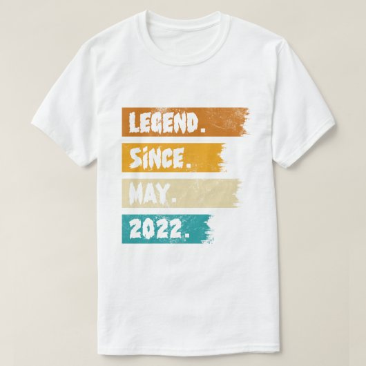 Legende sinds mei 2022 t-shirt (Design voorkant)