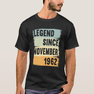 Legende sinds november 1962 60 jaar 60s 60 Birthda T-shirt