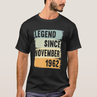 Legende sinds november 1962 60 jaar 60s 60 Birthda T-shirt