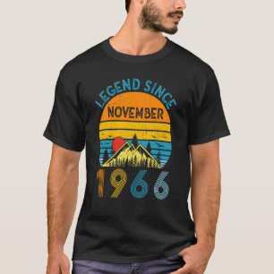 Legende sinds november 1966 56e verjaardag 56 jaar t-shirt
