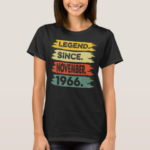 Legende sinds november 1966 56e verjaardag 56 jaar t-shirt