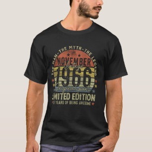Legende sinds november 1966 Retro 58e verjaardag g T-shirt