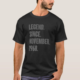 Legende sinds november 1968 54 jaar oud en 54 jaar t-shirt