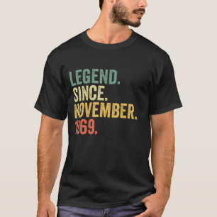 Legende sinds november 1969 53 jaar oud en 53 jaar t-shirt