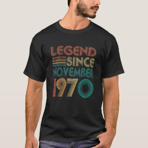 Legende sinds november 1970 Gift 50th Birthday 50 T-shirt