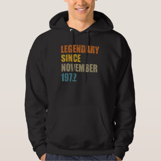 Legende sinds november 1972 50 Jaar 50s 50 Geboort Hoodie