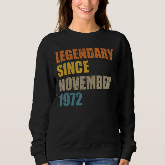 Legende sinds november 1972 50 Jaar 50s 50 Geboort Trui