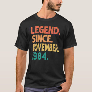 Legende sinds november 1984 38e verjaardag Retro 3 T-shirt