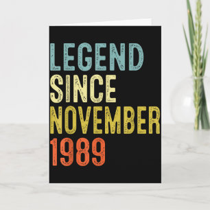 Legende sinds november 1989 36ste verjaardag 36 ja kaart