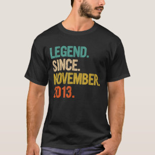 Legende sinds november 2013 9e verjaardag 9 jaar O T-shirt