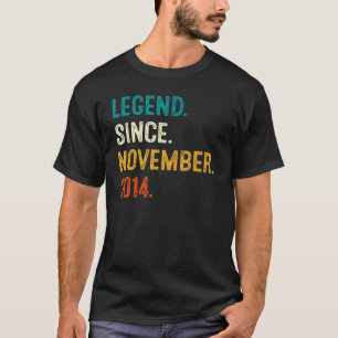 Legende sinds november 2014 8e verjaardag 8 jaar O T-shirt