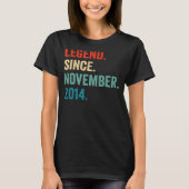 Legende sinds november 2014 8e verjaardag 8 jaar O T-shirt (Voorkant)