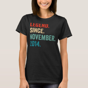 Legende sinds november 2014 8e verjaardag 8 jaar O T-shirt