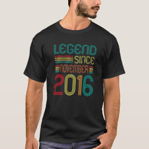 Legende sinds november 2016 Retro 6 jaar oud 6e B T-shirt