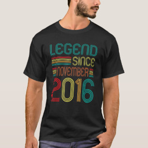 Legende sinds november 2016 Retro 6 jaar oud 6e B T-shirt