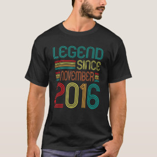 Legende sinds november 2016 Retro 6 jaar oud 6e B T-shirt