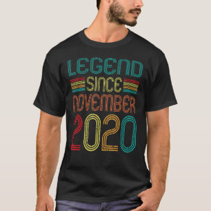 Legende sinds november 2020 Retro 2 jaar oud 2e B T-shirt
