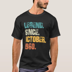 Legende sinds oktober 1960 62e verjaardag 62 jaar t-shirt