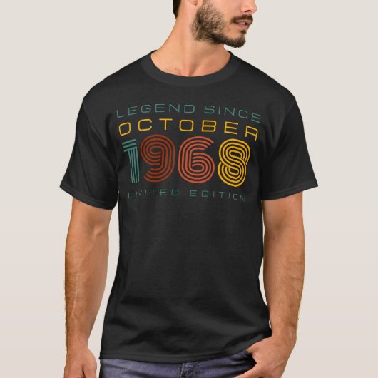 Legende sinds oktober 1968, Limited Edition Mannen T-shirt (Voorkant)
