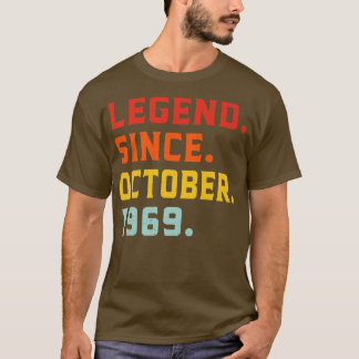 Legende sinds oktober 1969 53e  verjaardag 53 t-shirt