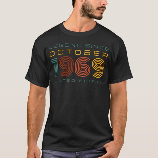 Legende sinds oktober 1969, Limited Edition Mannen T-shirt (Voorkant)