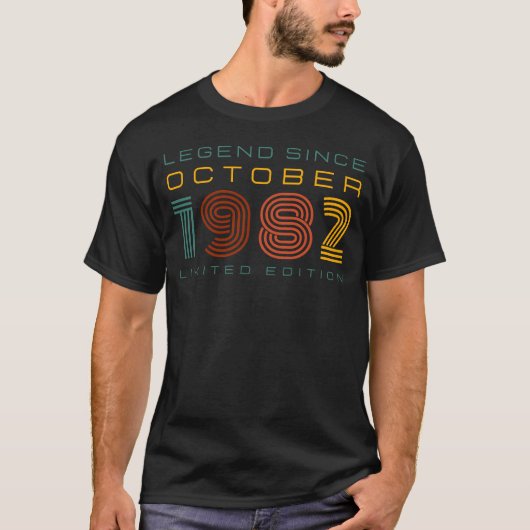 Legende sinds oktober 1982, Limited Edition Mannen T-shirt (Voorkant)