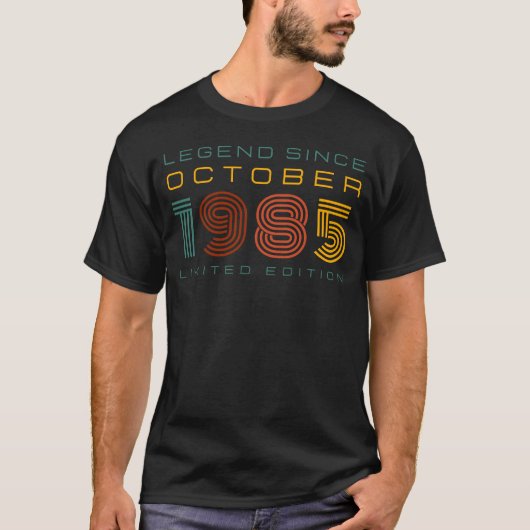 Legende sinds oktober 1985, Limited Edition Mannen T-shirt (Voorkant)