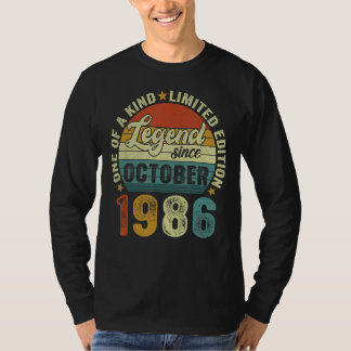 Legende sinds oktober 1986 36 jaar oud en 36 jaar  t-shirt