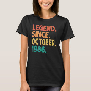 Legende sinds oktober 1986 36 jaar oude Vintage 36 T-shirt