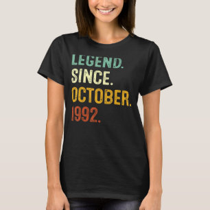 Legende sinds oktober 1992 30e verjaardag 30 jaar  t-shirt
