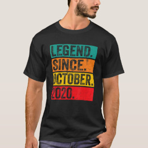 Legende sinds oktober 2020 2e verjaardag Retro 2 Y T-shirt