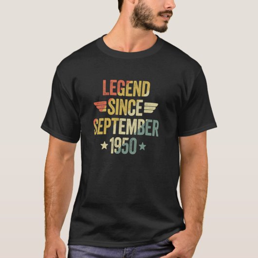 Legende sinds september 1950 t-shirt (Voorkant)