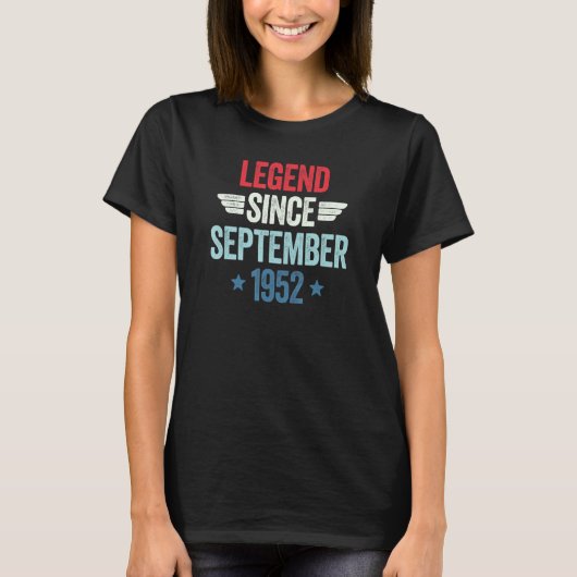 Legende sinds september 1952 t-shirt (Voorkant)