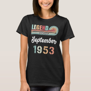 Legende sinds september 1953 69 jaar oude Vintage  T-shirt