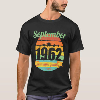 Legende sinds september 1962 60 jaar 60 jaar 60 ja t-shirt