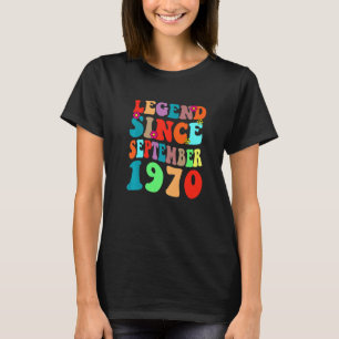Legende sinds september 1970 vogelretro t-shirt