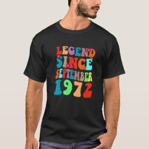 Legende sinds september 1972 vogelretro t-shirt