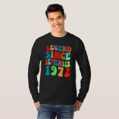 Legende sinds september 1972  vogelretro t-shirt (Voorkant volledig)