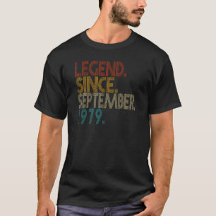 Legende sinds september 1979 43 jaar oud en 43jaar t-shirt