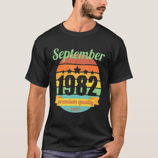 Legende sinds september 1982 40 jaar 40 jaar 40 ja t-shirt (Voorkant)