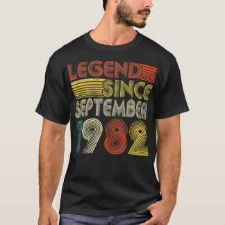 Legende sinds september 1982 Retro 40e verjaardag  T-shirt