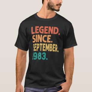 Legende sinds september 1983 39e verjaardag 39 jaa t-shirt