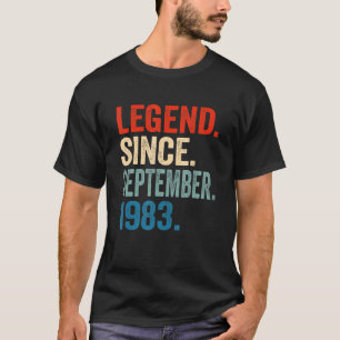 Legende sinds september 1983 39e verjaardag 39 jaa t-shirt