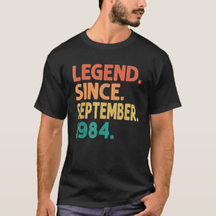 Legende Sinds September 1984 38ste Verjaardag Gesc T-shirt