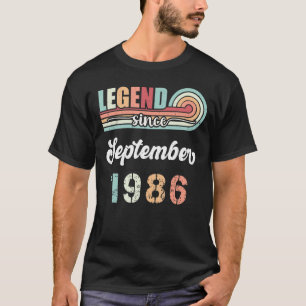 Legende sinds september 1986 36 jaar oude Vintage T-shirt
