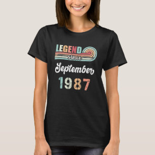 Legende sinds september 1987 35 jaar oude Vintage T-shirt