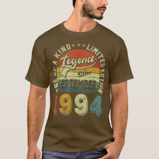 Legende sinds september 1994 28 jaar 28e geboorte t-shirt