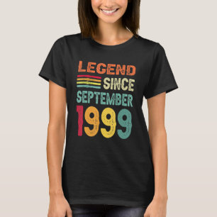 Legende sinds september 1999 23e verjaardag 23 jaa t-shirt